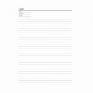Formato de página interna de cuaderno
