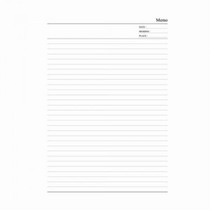 Formato de página interna de cuaderno
