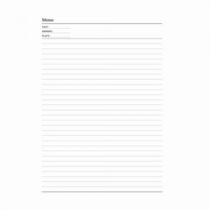 Notebook Inner Page Format