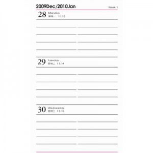 Notebook Inner Page Format