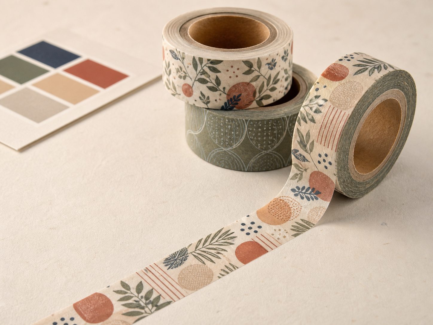 PUNDY custom washi tape artwork repeat and printed paper detail